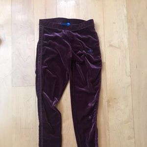 stretch velour leggings